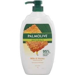 Palmolive Body Wash Shower Gel Naturals Milk & Honey 1l