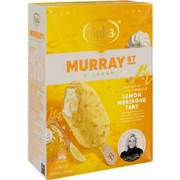 Bulla Murray St Lemon Meringue Tart Ice Creams 4 Pack