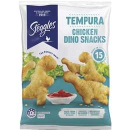 Steggles Chicken Dino Snacks Tempura 1kg