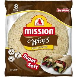 Mission Wraps Wholegrain 8 Pack 567g