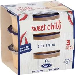 Chris' Homestyle Dips Sweet Chilli  60g X 3 Pack