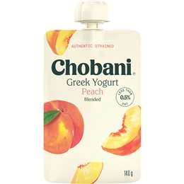 Chobani Greek Yogurt Pouch Peach 140g