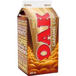 Oak Caramel Coffee Flavoured Milk 600ml