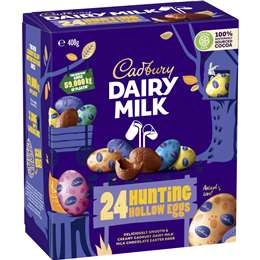 Cadbury Easter Chocolate 24 Piece Crate Hunting Eggs Carton 408g