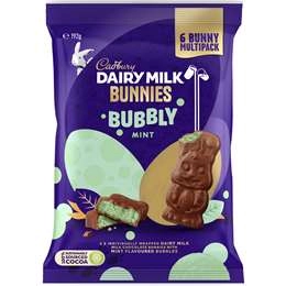 Cadbury Bubbly Mint Chocolate Easter Share Bag 192g