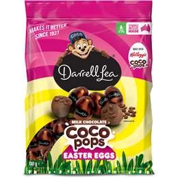Darrell Lea Milk Chocolate Coco Pops Easter Eggs 110g