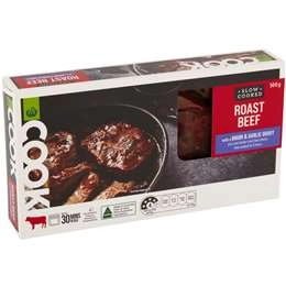 Woolworths Cook Roast Beef With Onion & Garlic Gravy 500g