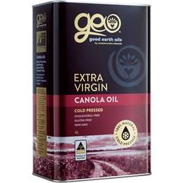  Geo Extra Virgin Canola Oil Cold Pressed 4l