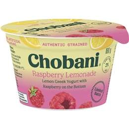 Chobani Raspberry Lemon Greek Yogurt  160g