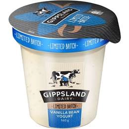 Gippsland Dairy Vanilla Bean Yogurt  160g
