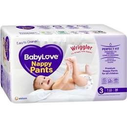 Babylove Nappy Pants Size 3 (7-11kg) 38 Pack