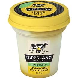 Gippsland Dairy Twist Yoghurt Lemon Curd 160g
