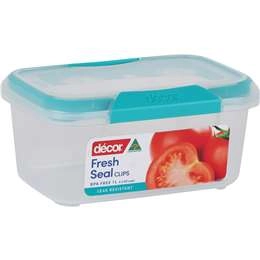 Decor Fresh Seal Clips Oblong Container 1l Each