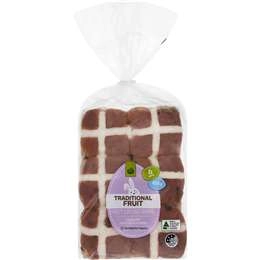Woolworths Traditional Hot Cross Buns  6 Pack