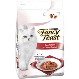 Fancy Feast Adult Beef, Salmon & Cheese Flavour Dry Cat Food 1.4kg