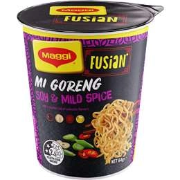 Maggi Fusian Instant Noodles Soy & Mild Spice Flavour Cup 64g