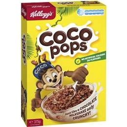 Kellogg's Coco Pops Chocolatey Breakfast Cereal 375g