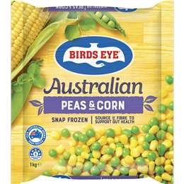 Birds Eye Australian Snap Frozen Mixed Vegetables Peas & Corn 1kg