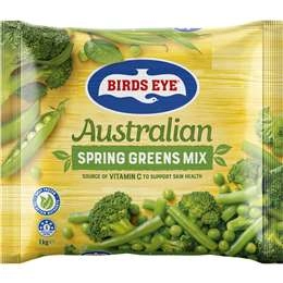 Birds Eye Australian Spring Greens Mix Green Beans, Peas & Broccoli 1kg