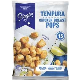 Steggles Chicken Pops Tempura 1kg