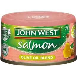 John West Skinless & Boneless Salmon In Olive Oil 95g