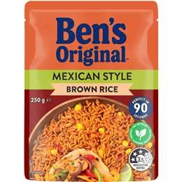Ben's Original Brown Mexican Style Microwave Rice Pouch 250g