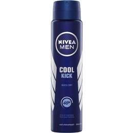 Nivea Men Cool Kick Aerosol Antiperspirant Deodorant 250ml