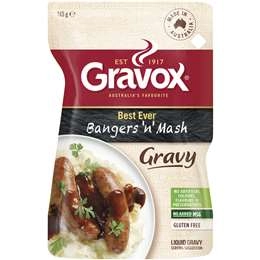 Gravox Best Ever Bangers 'n' Mash Liquid Gravy Pouch 165g