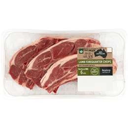 Woolworths Lamb Forequarter Chops 2 - 3 Pieces 500g -750g