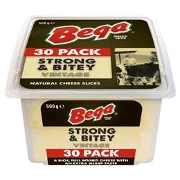 Bega Strong & Bitey Vintage Slices 30 Pack