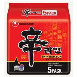 Nong Shim Shin Ramyun  5 Pack