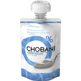 Chobani Plain Yoghurt Pouch 140g