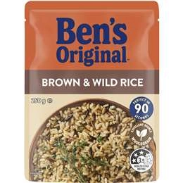 Ben's Original Brown & Wild Rice Microwave Rice Pouch 250g