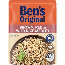 Ben's Original Brown, Red & Wild Rice Medley Microwave Rice Pouch 250g