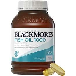 Blackmores Fish Oil 1000mg Omega-3 Capsules 400 Pack