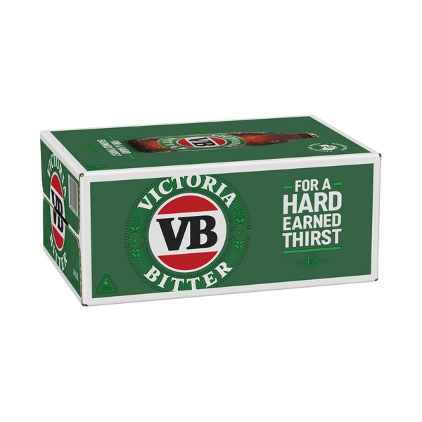 Victoria Bitter Bottle 375mL 24 Pack