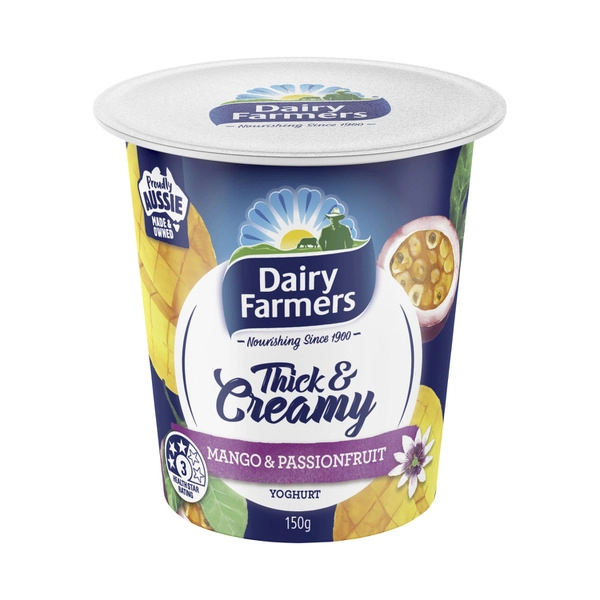 Dairy Farmers Thick & Creamy Mango Passionfruit Yoghurt 150g