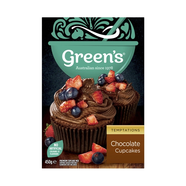 Green's Velvety Chocolate Cupcake Baking Mix 450g