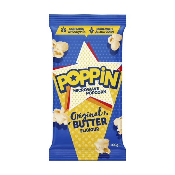 Poppin Butter Microwave Popcorn 100g