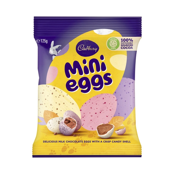 Cadbury Mini Eggs Easter Chocolate Eggs Bag 125g