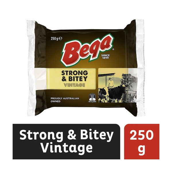 Bega Strong & Bitey Vintage Cheese Block 250g