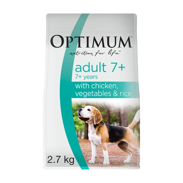 Optimum Adult 7+ Years Chicken Vegetable and Rice Dry Dog Food 2.7Kg