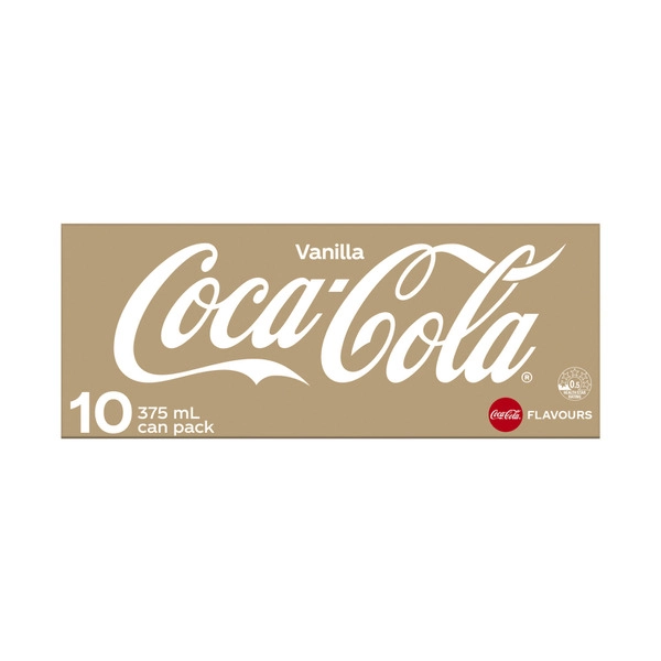 Coca-Cola Vanilla Soft Drink Multipack Cans 10x375mL 10 pack