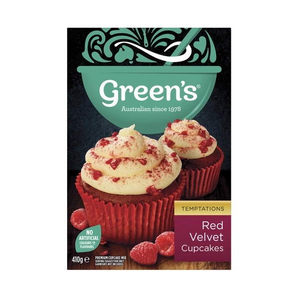 Green's Red Velvet Cupcakes 410g