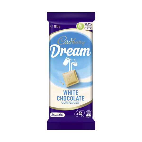 Cadbury Dream White Chocolate Block 180g