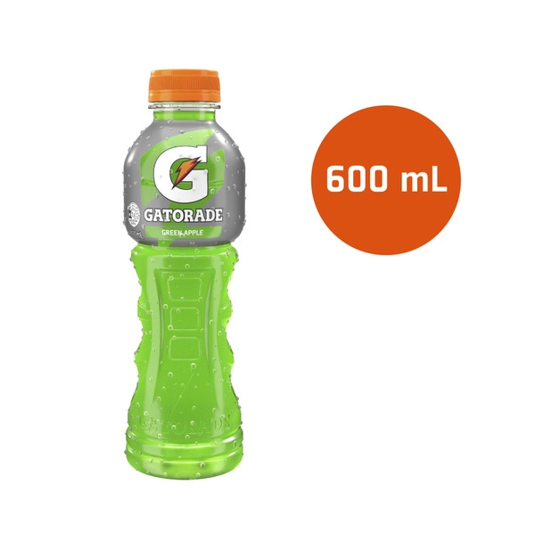 Gatorade Sports Drinks Green Apple Electrolyte Hydration Bottle 600mL