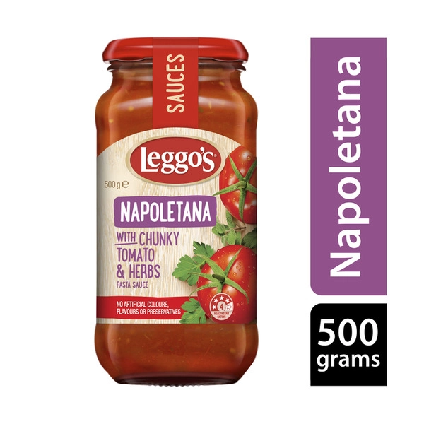 Leggo's Napoletana with Chunky Tomato & Herbs Pasta Sauce 490g