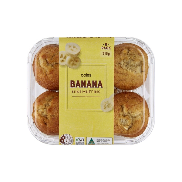 Coles Banana Muffins 9 Pack