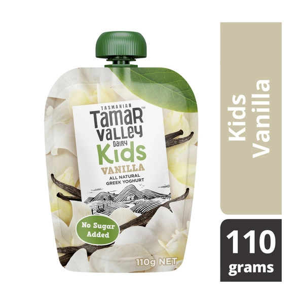 Tamar Valley Kids Greek Vanilla Yoghurt Pouch 110g