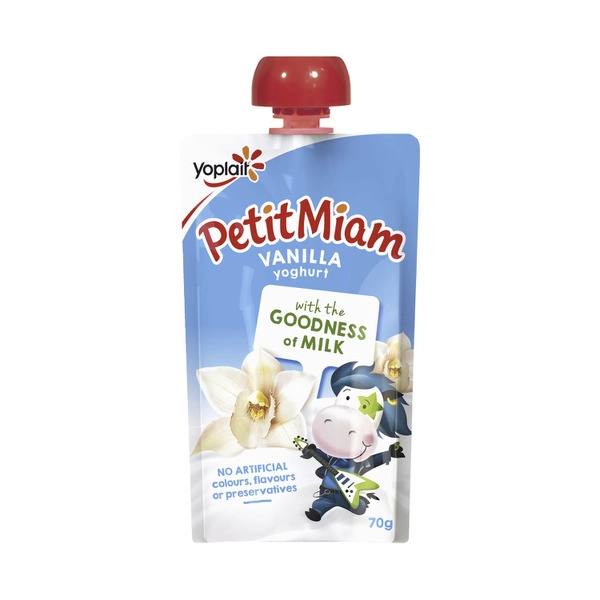Yoplait Petit Miam Vanilla Yoghurt Pouch 70g